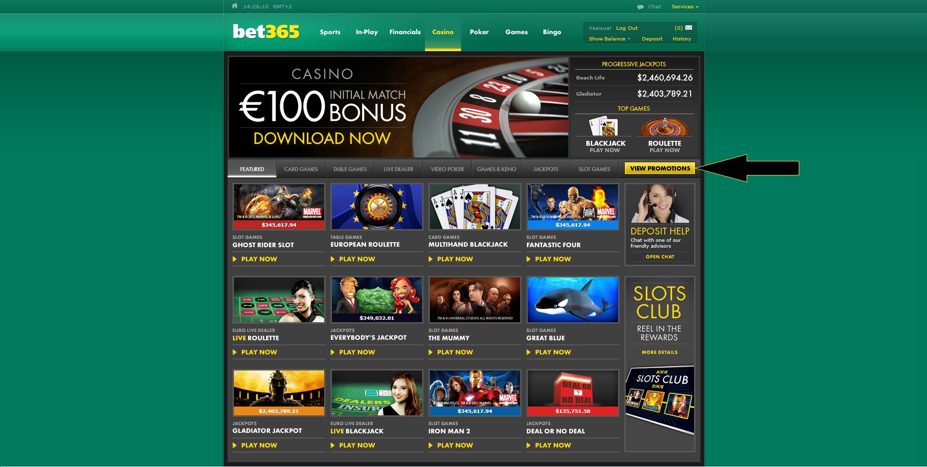 Bet365 mobile casino bonus